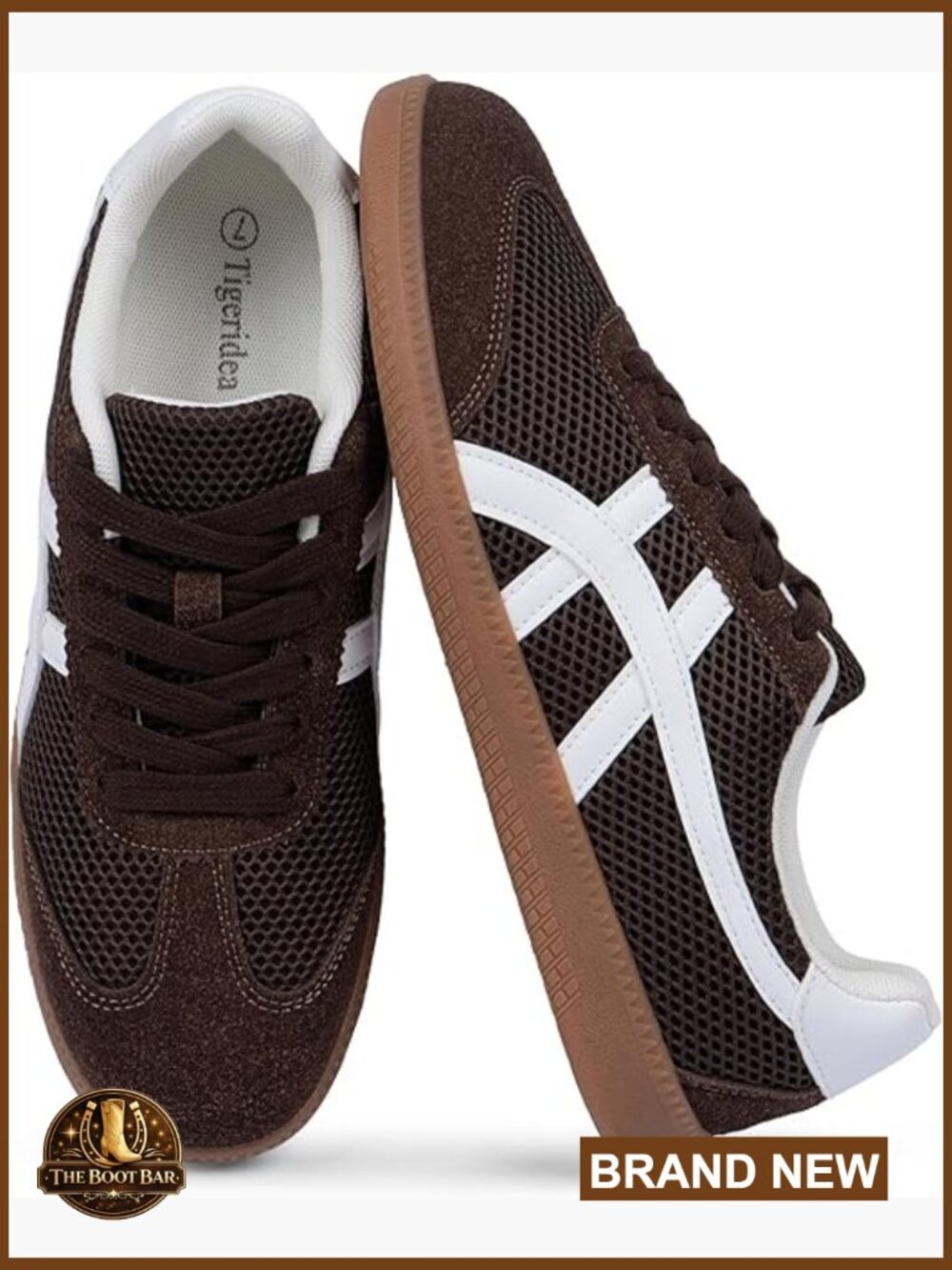 Lace Up Casual Sneakers Non Slip Fashion Sneakers Lightweight Retro